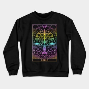 Zodiac sign tarot card Libra Crewneck Sweatshirt